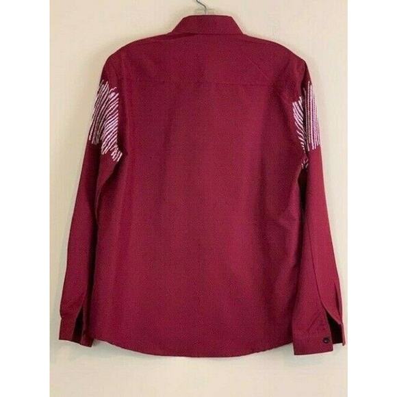 MYMSTORM Red Casual Button Down Men Shirt Size L - Picture 3 of 6